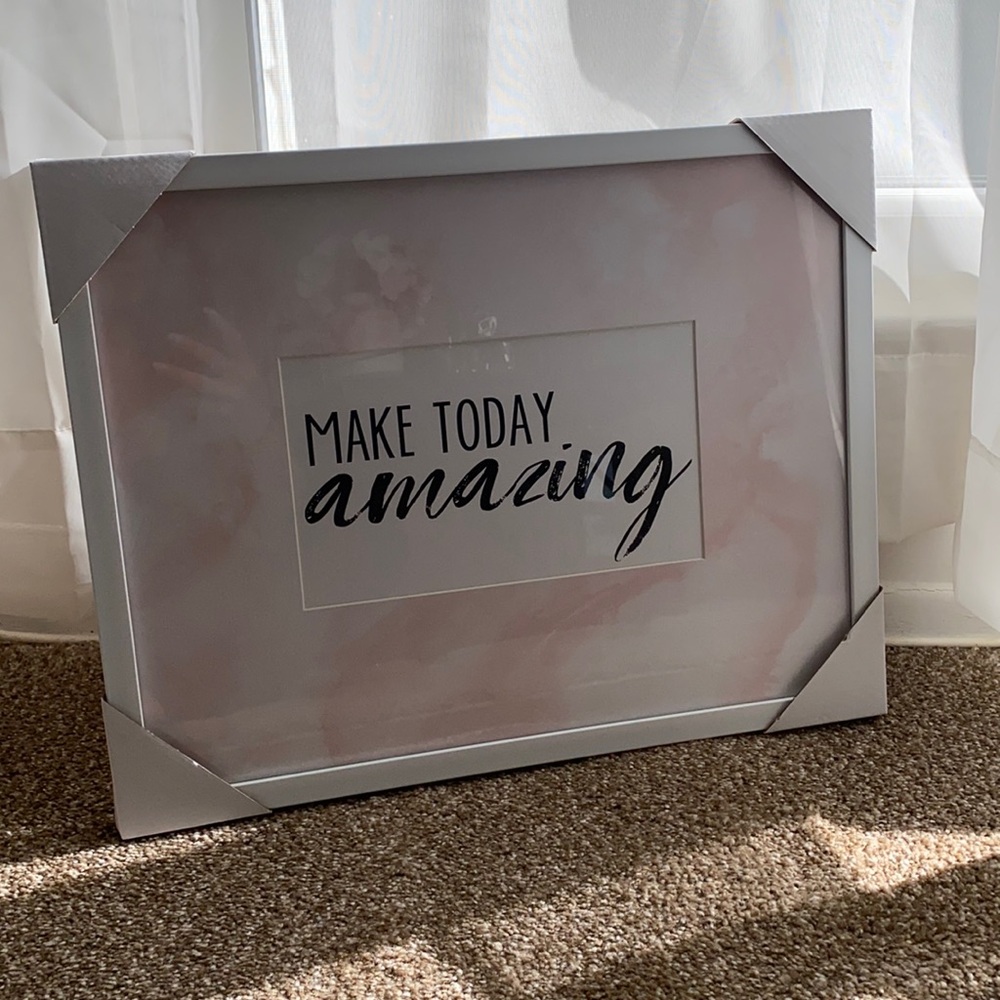 Inspirational wall decor.